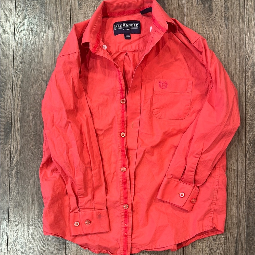 Panhandle Red Button-Up Shirt